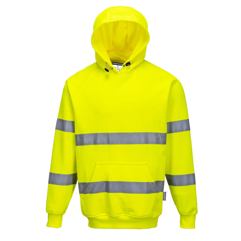 Portwest Hi-Vis Hoodie - Yellow - B304YER