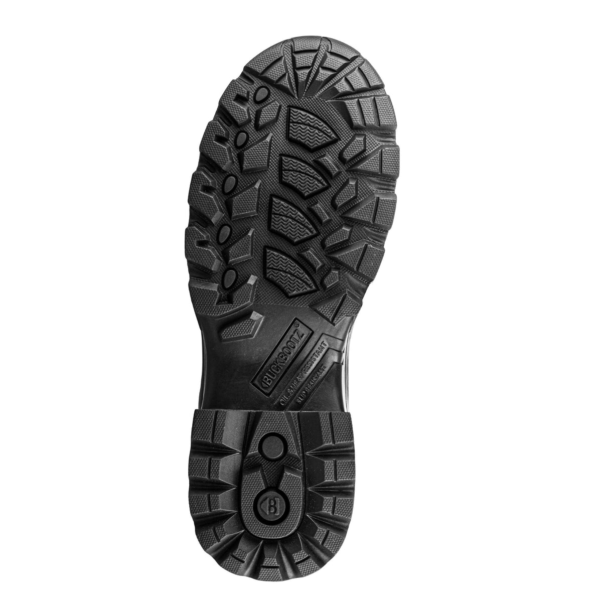 Buckbootz BBZ9000 Black safety wellingtons – outsole or supporting view