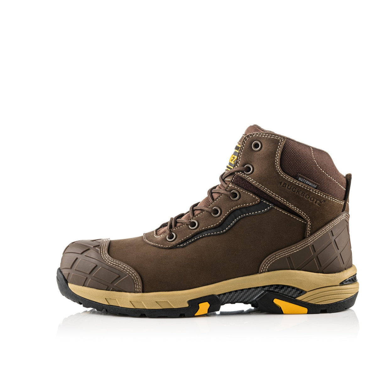 Buckbootz BLITZ Brown safety boots – additional view