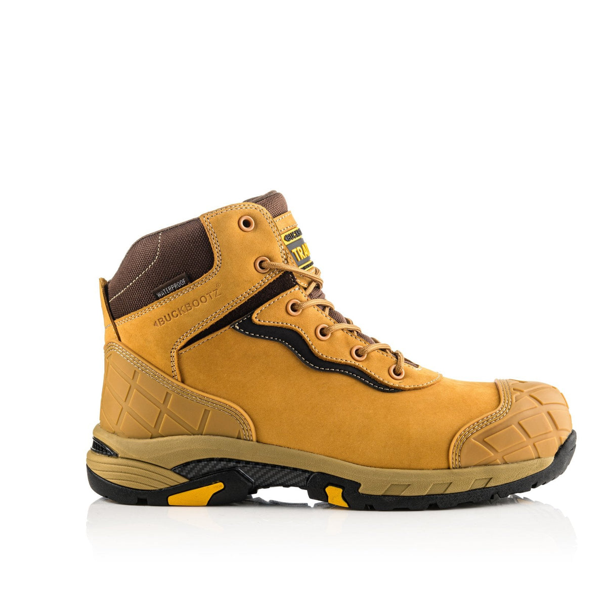 Buckbootz BLITZ Honey safety boots – side view