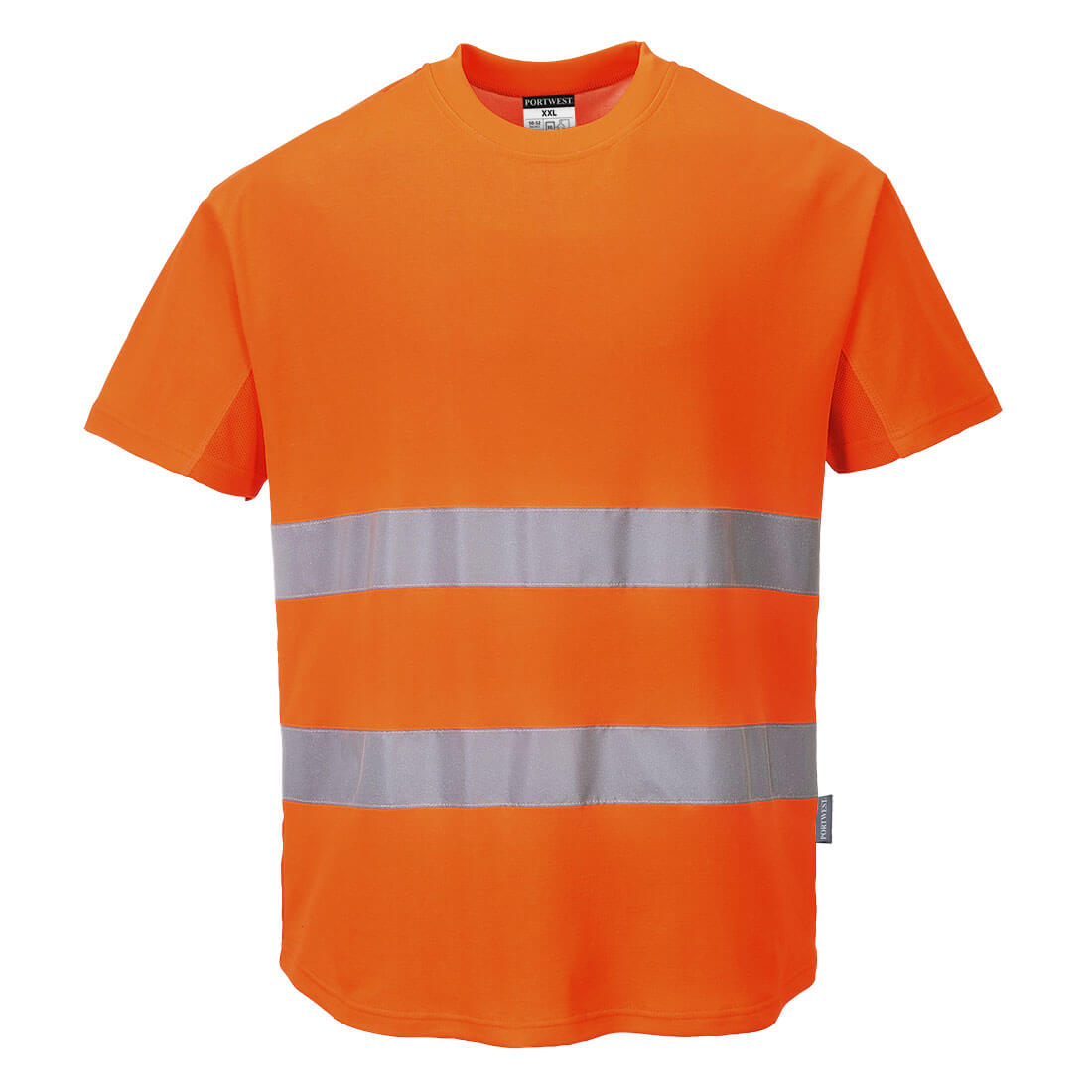 Portwest Hi-Vis Cotton Comfort Mesh Insert T-Shirt S/S  - C394
