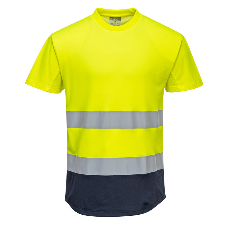 Portwest Hi-Vis Contrast Mesh Insert T-Shirt S/S  - C395