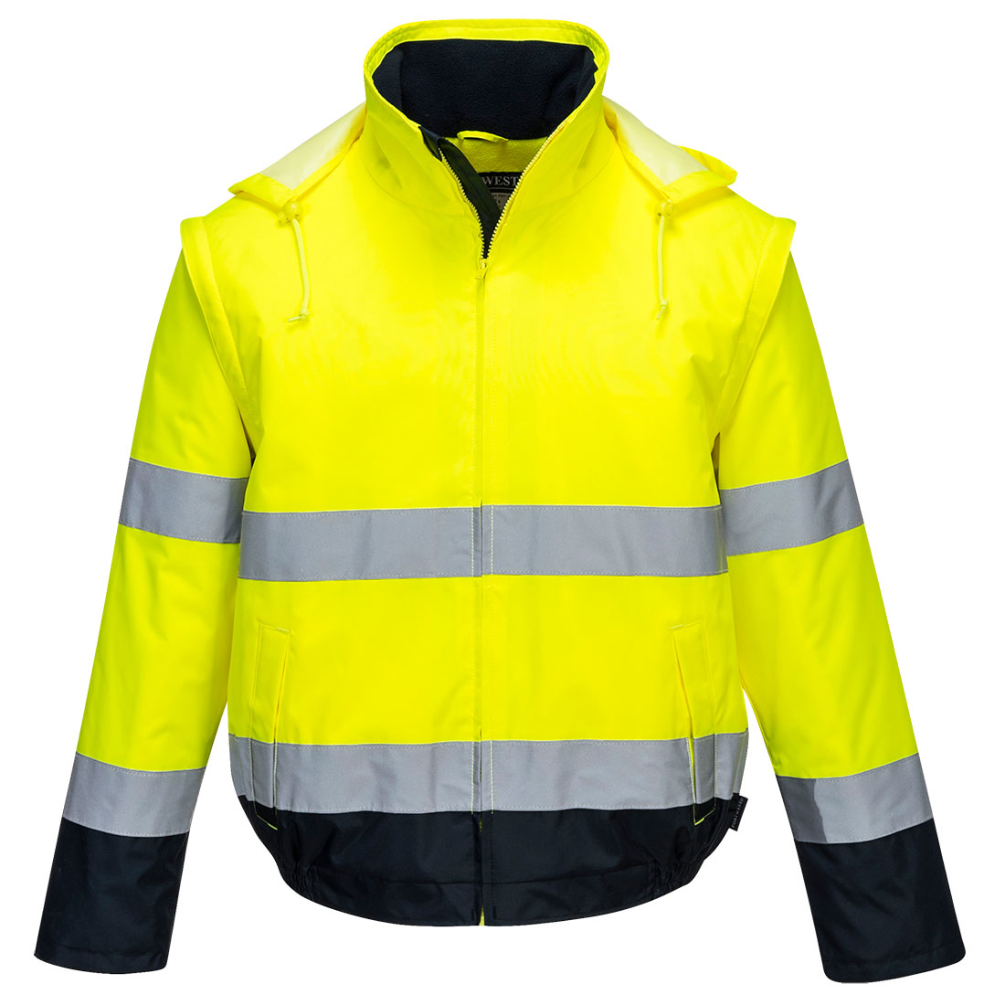 Portwest Hi-Vis 2-in-1 Contrast Essential Lite Bomber Jacket  - C464