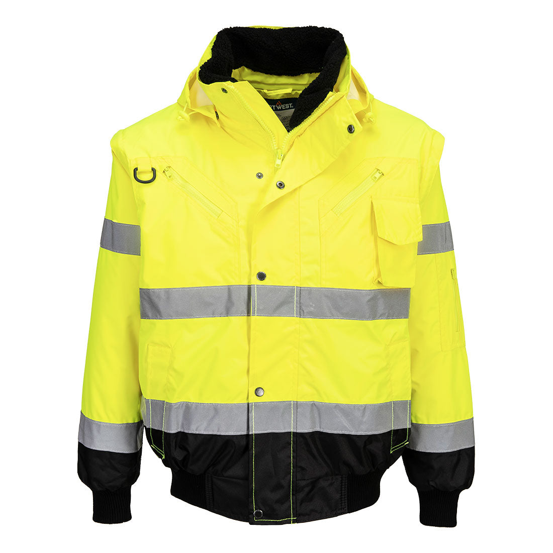 Portwest Hi-Vis 3-in-1 Contrast Bomber Jacket  - C465