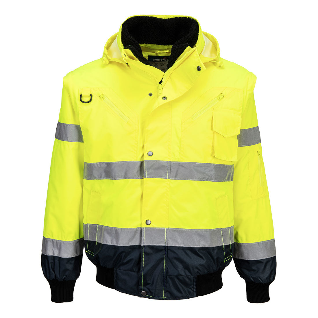Portwest Hi-Vis 3-in-1 Contrast Bomber Jacket  - C465