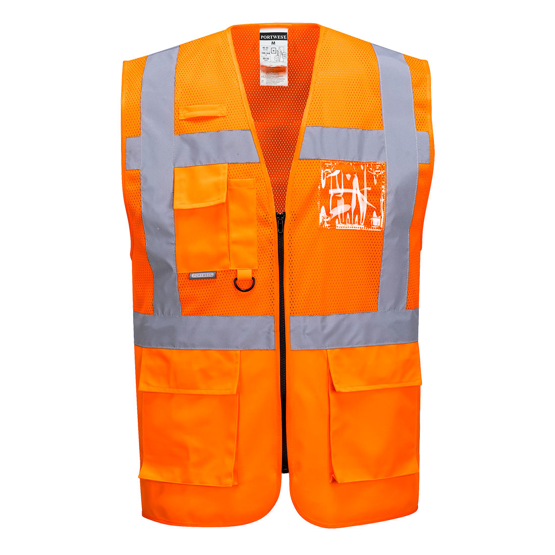 Portwest Madrid Hi-Vis Half Mesh Executive Vest  - C496