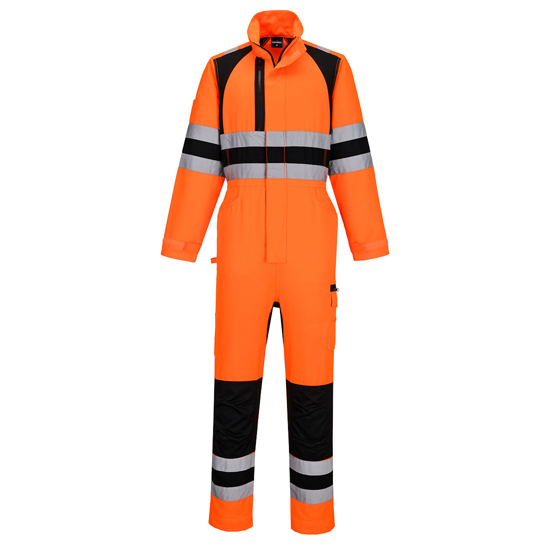 Portwest WX2 Eco Hi-Vis Coverall - CD855 - Orange/Black / L