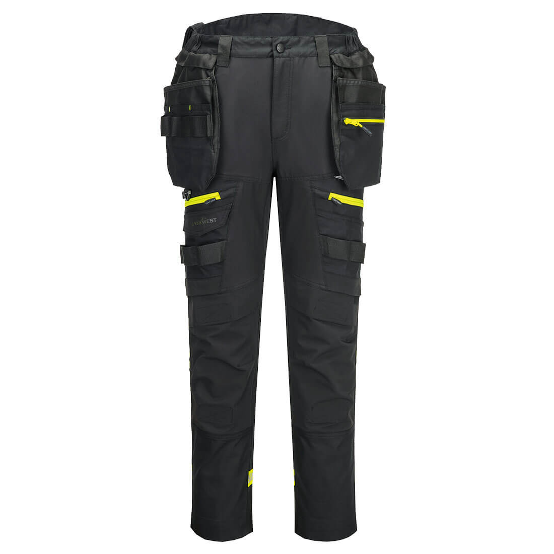 Portwest DX4 Lightweight Detachable Holster Pocket Trousers - DX403 - Black / 28
