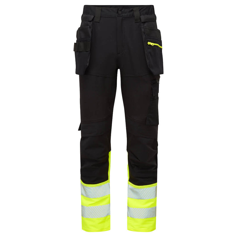Portwest DX4 Hi-Vis Class 1 Detachable Holster Pocket Craft Trousers - DX457