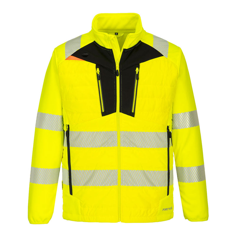 Portwest DX4 Hi-Vis Hybrid Baffle Jacket - DX473