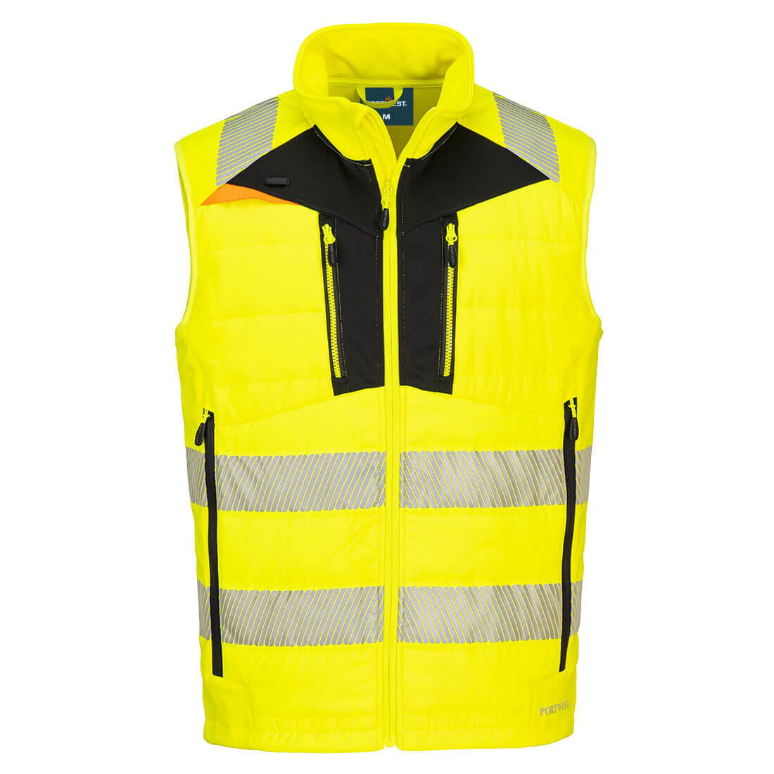 Portwest DX4 Hi-Vis Hybrid Baffle Bodywarmer - DX479