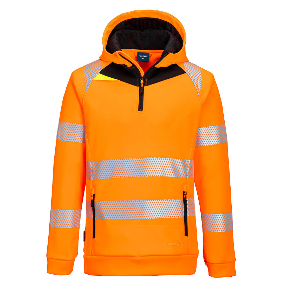 Portwest DX4 Hi-Vis 1/4 Zip Hoodie - DX482