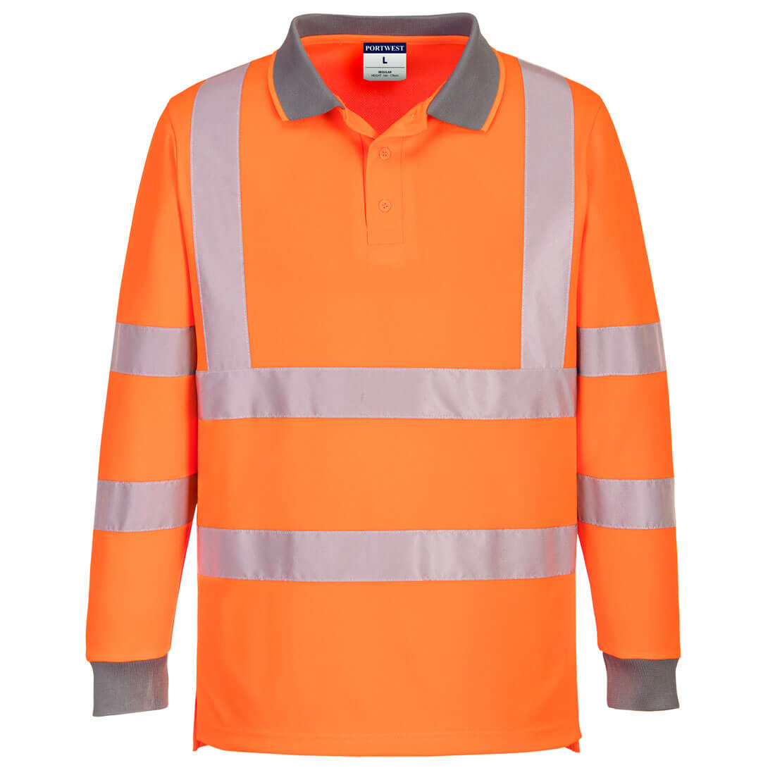 Portwest Eco Hi-Vis Polo Shirt L/S (6 Pack) - EC11
