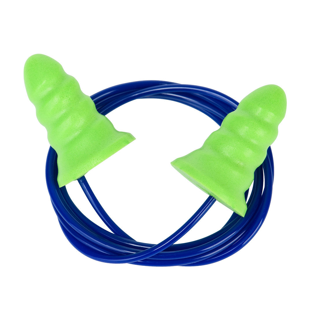 Portwest Disposable PU Ear Plugs Corded Low Attenuation (200 pairs) - EP27 - Green
