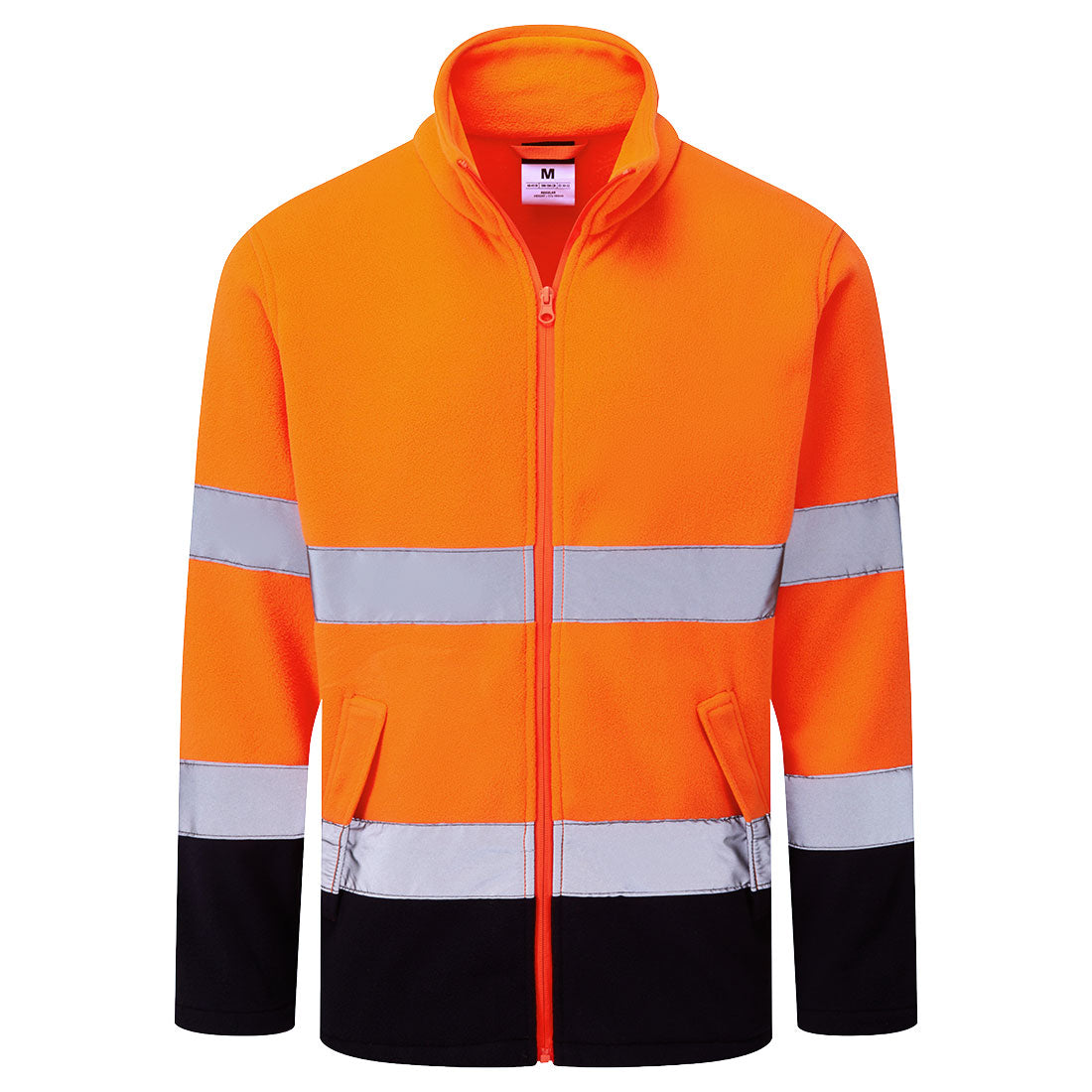 Portwest ES1 Essential Hi-Vis Contrast Fleece - ES251 - Orange/Navy / 4XL