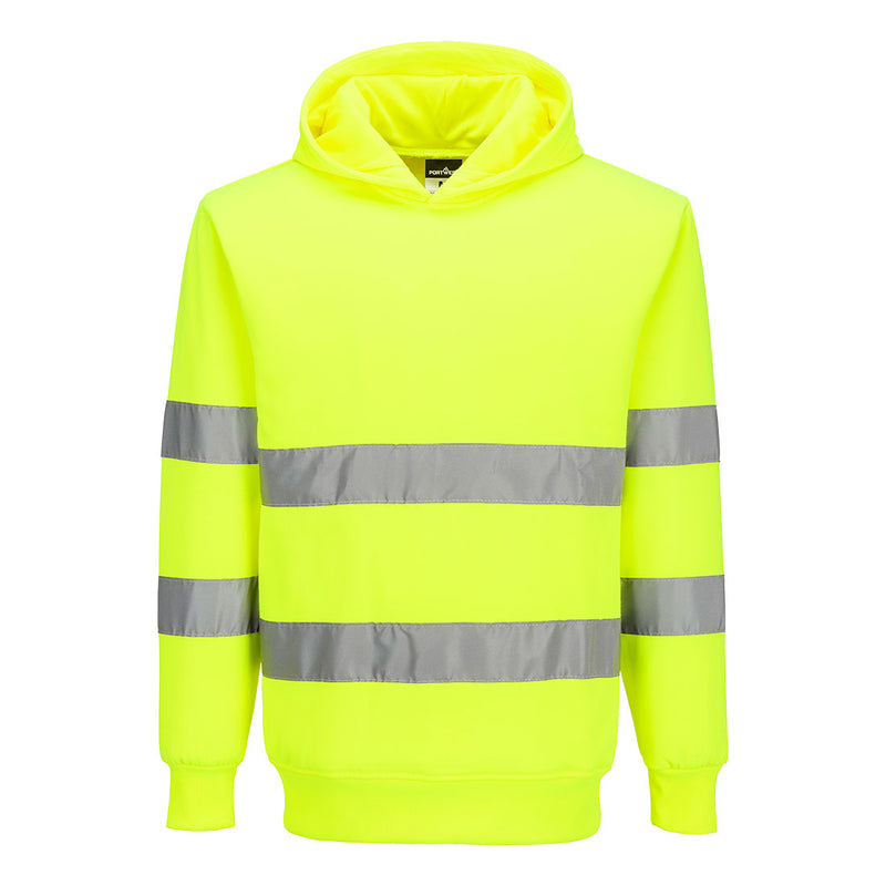 Portwest ES1 Essential Hi-Vis Hooded Sweatshirt - ES304 - Yellow / 4XL