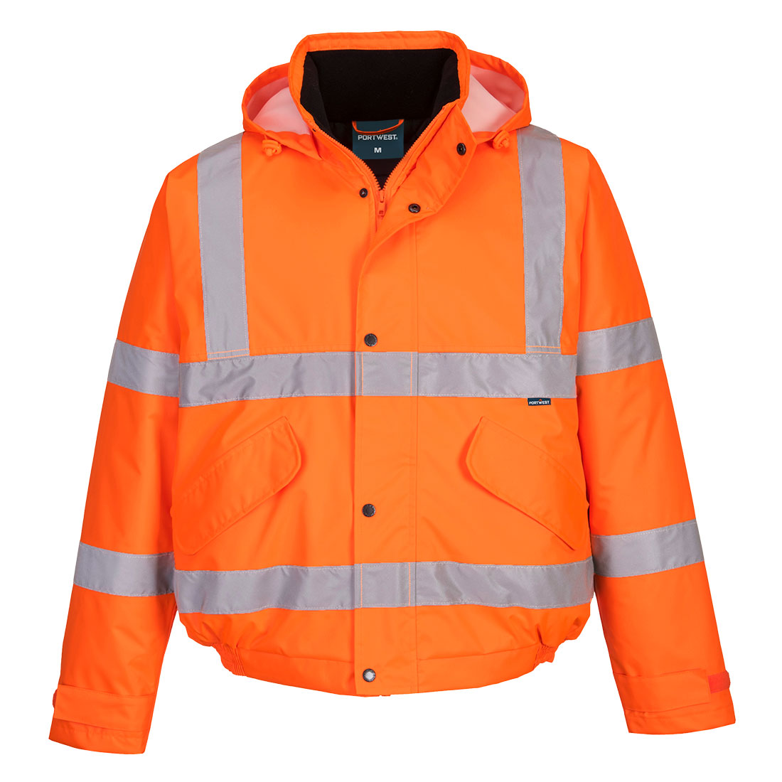 Portwest ES1 Essential Hi-Vis Winter Bomber Jacket - ES463 - Orange / 4XL