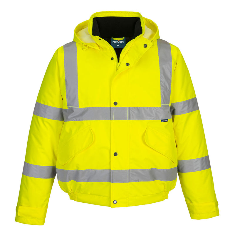 Portwest ES1 Essential Hi-Vis Winter Bomber Jacket - ES463 - Yellow / 4XL