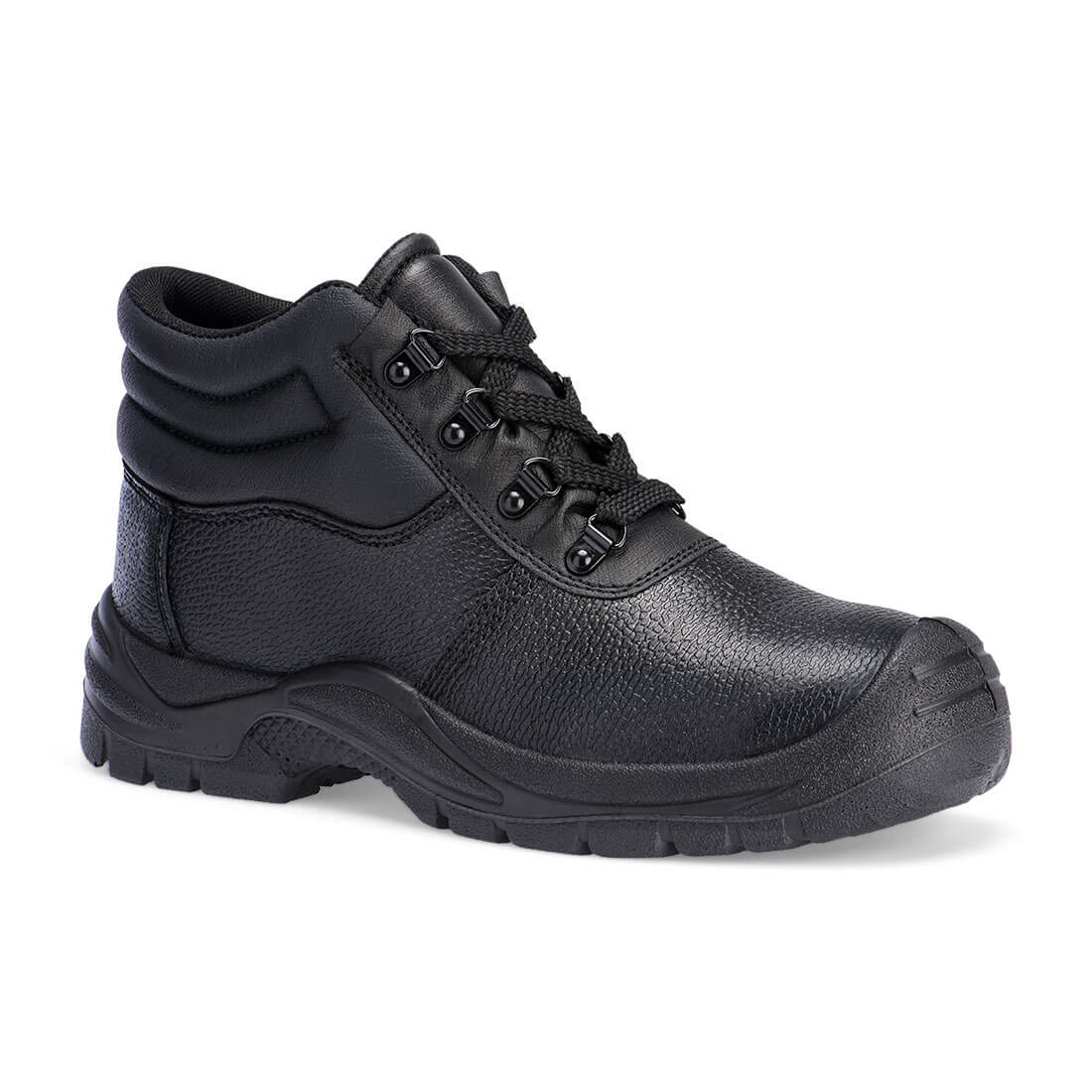 Portwest Steel Split Leather Mid Boot S1P FO SR - ESF01 - Black / 36