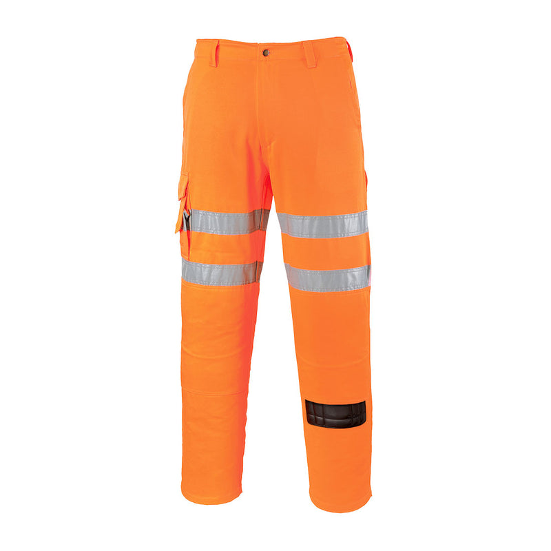 Portwest ES1 Essential Hi-Vis Combat Trouser - EST46 - Orange Short / 28