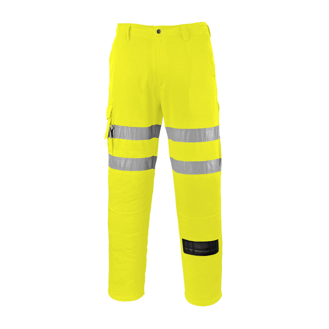 Portwest ES1 Essential Hi-Vis Combat Trouser - EST46 - Yellow Short / 28
