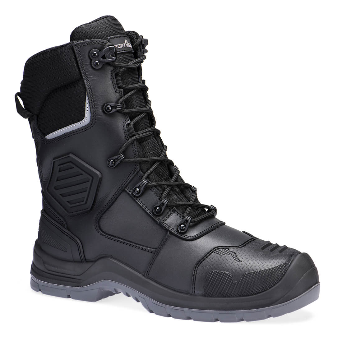 Portwest Composite Leather High Boot S7L HRO M CI LG SC AN SR FO - Black - FD26BKR