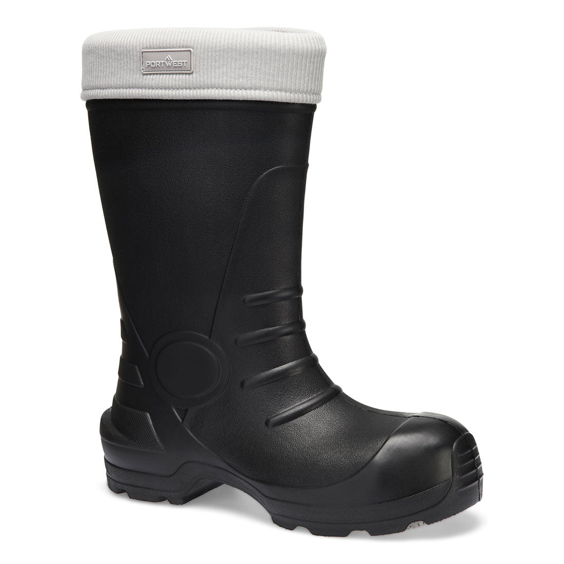 Portwest Composite EVA Wellington S5S CI SR - FD80 - Black/Grey / 36