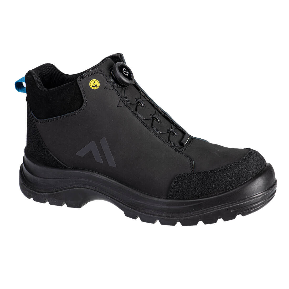 Portwest Ridge Composite Mid Boot S3S ESD SR FO - Black/Blue - FE02BKB