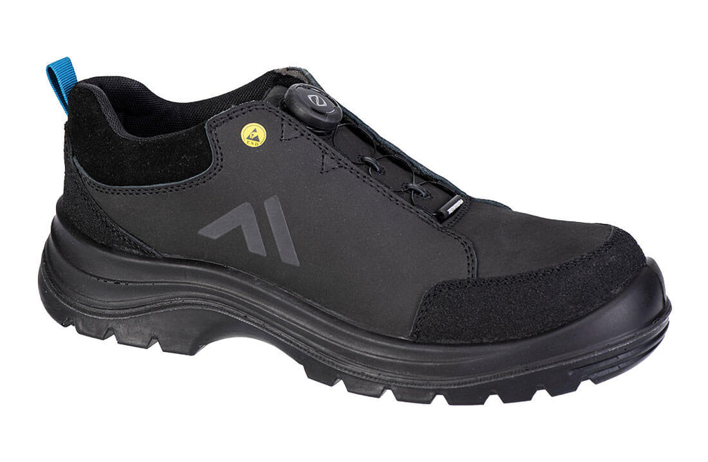 Portwest Ridge Composite Low Shoe S3S ESD SR FO - Black/Blue - FE03BKB ...