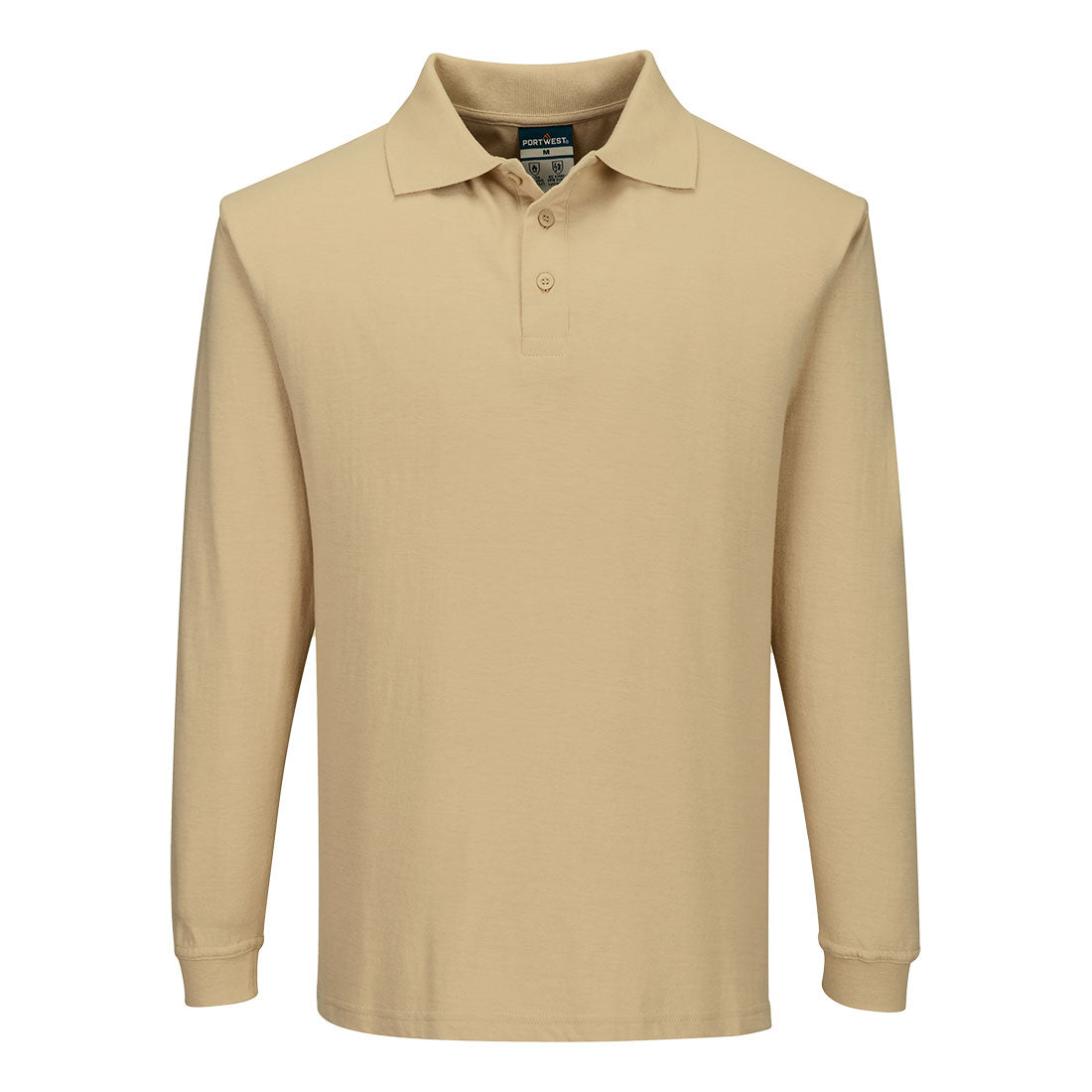 Portwest Modaflame Knit FR Long Sleeve Polo Shirt - FR10