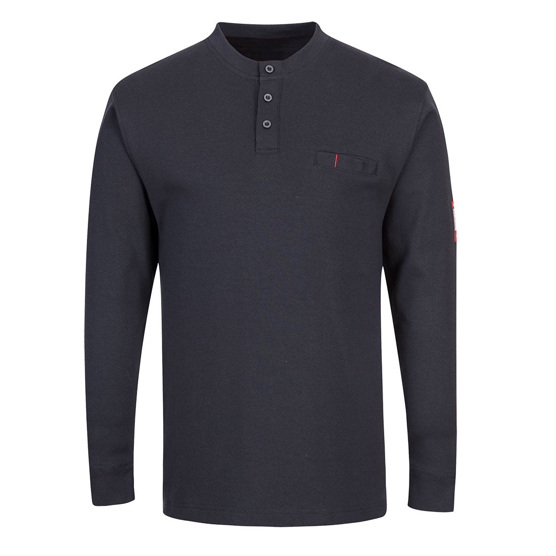 Portwest Bizflame Knit FR Long Sleeve Henley - FR32