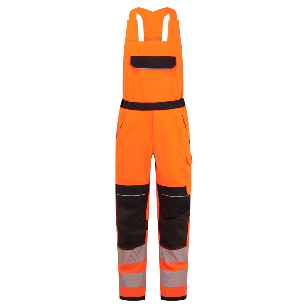 Portwest PW3 Modaflame Work HVO Multi-Norm FR Bib and Brace - Orange/Black - FR453OBR