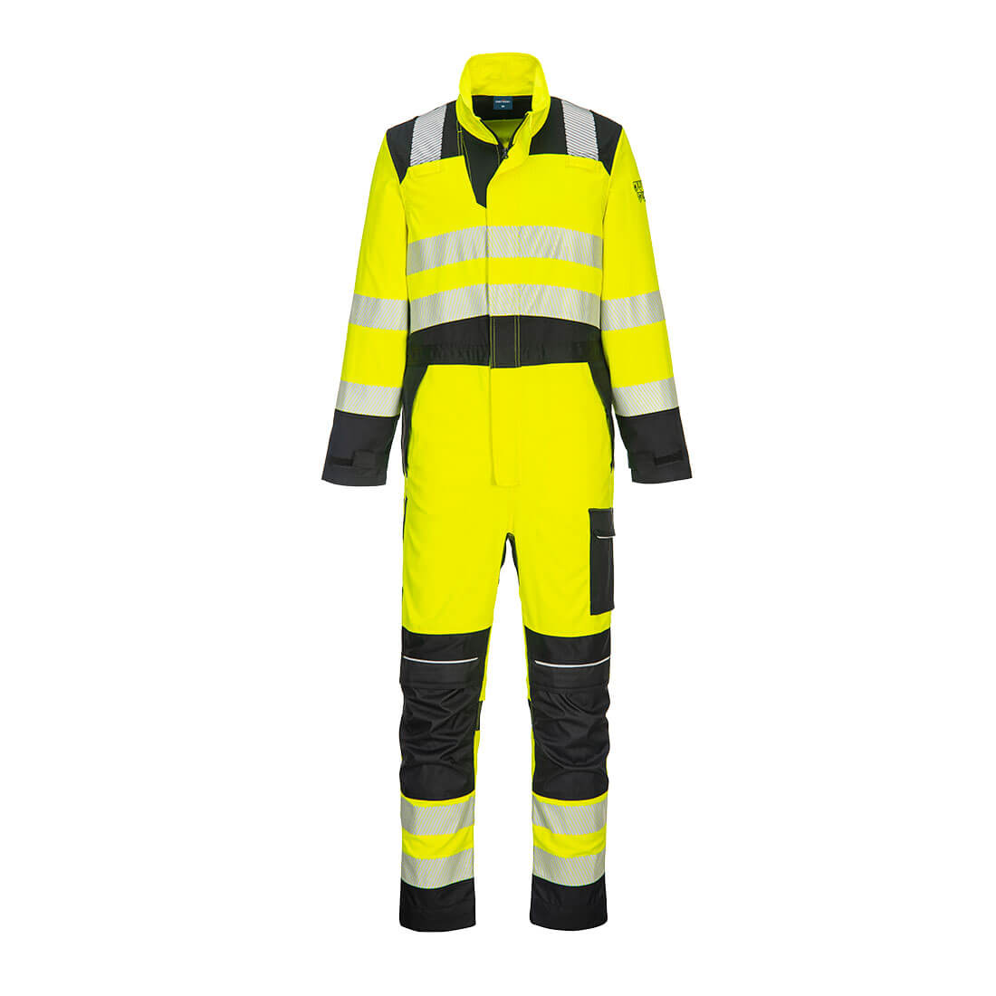 Portwest PW3 Modaflame Work Hi-Vis Multi-Norm FR Coverall - Yellow/Black - FR507YBR