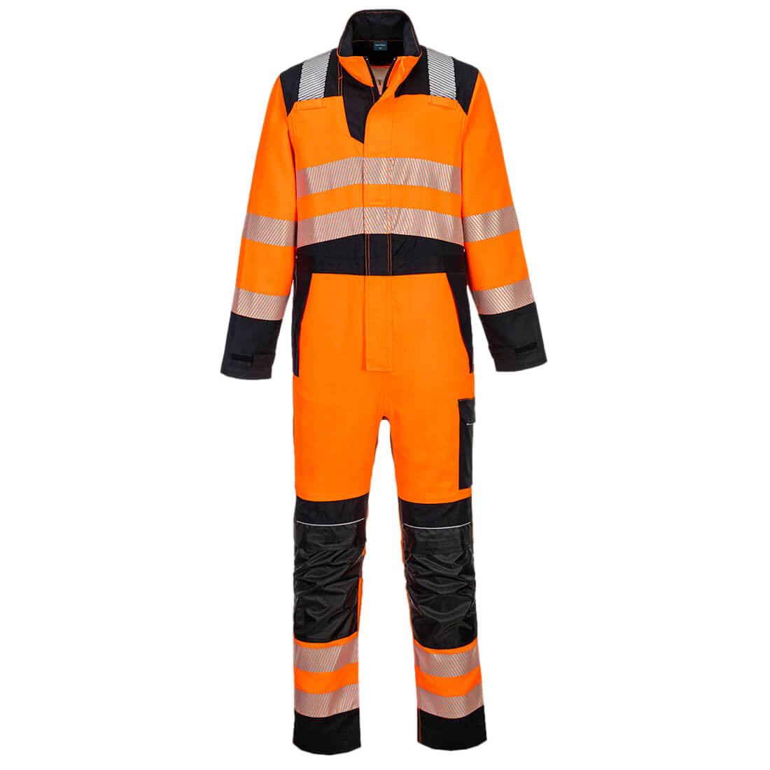 Portwest PW3 Modaflame Work HVO Multi-Norm FR Coverall - Orange/Black - FR509OBR