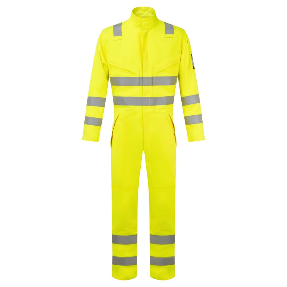 Portwest Modaflame Work Hi-Vis Multi-Norm FR Coverall - Yellow - FR528YER
