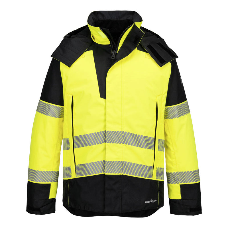 Portwest PW3 Modaflame Rain+ Hi-Vis Multi-Norm FR Winter Jacket - FR606