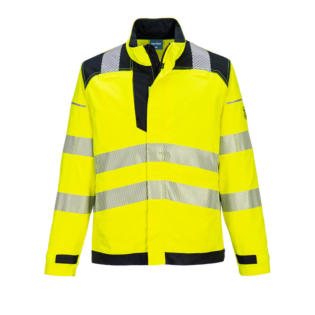 Portwest PW3 Modaflame Work Hi-Vis Multi-Norm FR Jacket - Yellow/Black - FR714YBR