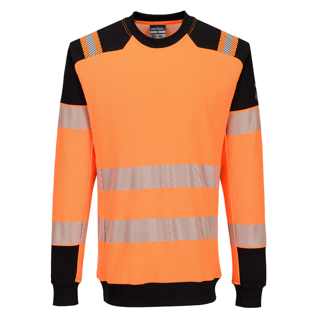Portwest PW3 Modaflame Knit HVO FR Sweatshirt - FR755 - Orange/Black / L
