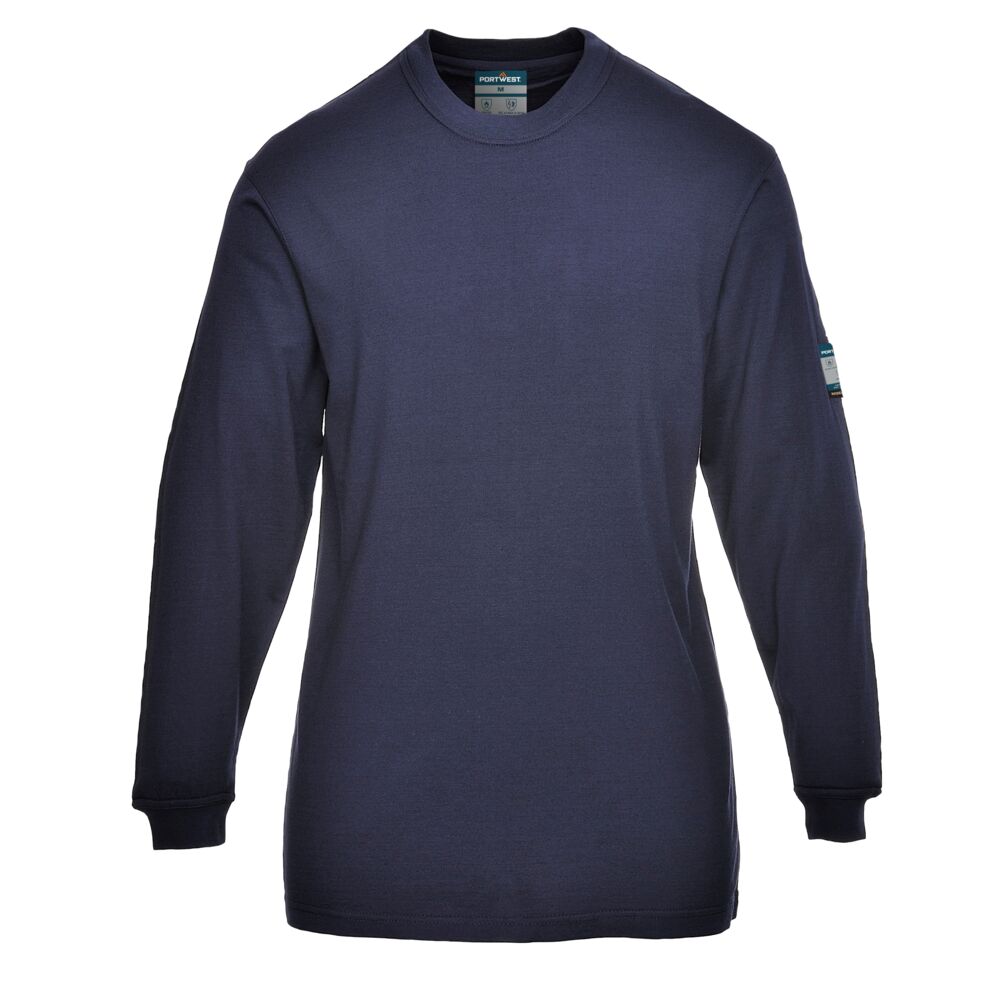 Portwest Modaflame Knit FR Women's Long Sleeve T-Shirt - Navy - FR808NVR