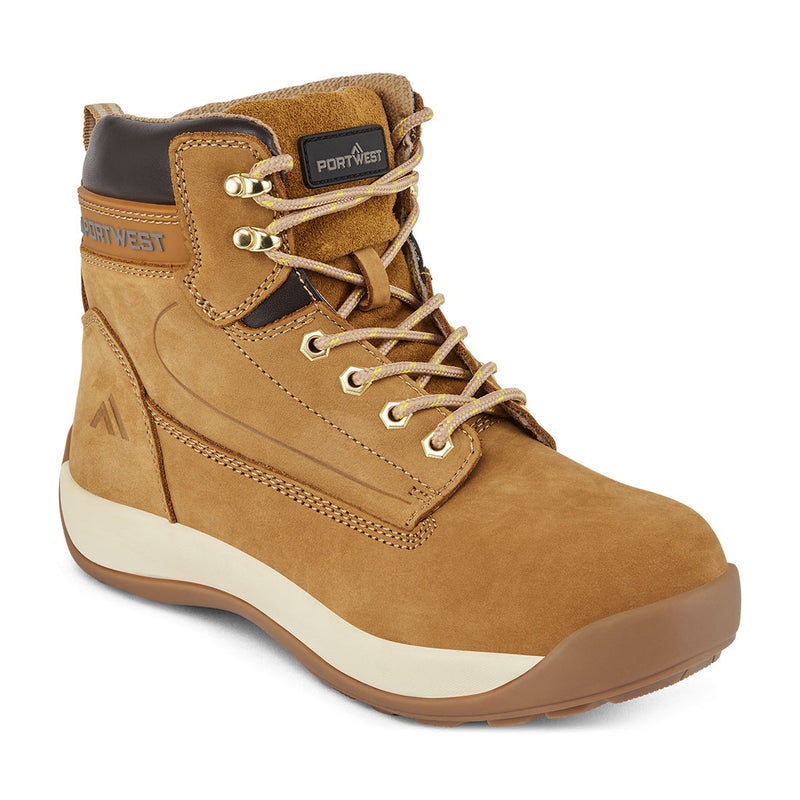 Portwest Steel Nubuck Leather Mid Boot S3 HRO - FW32