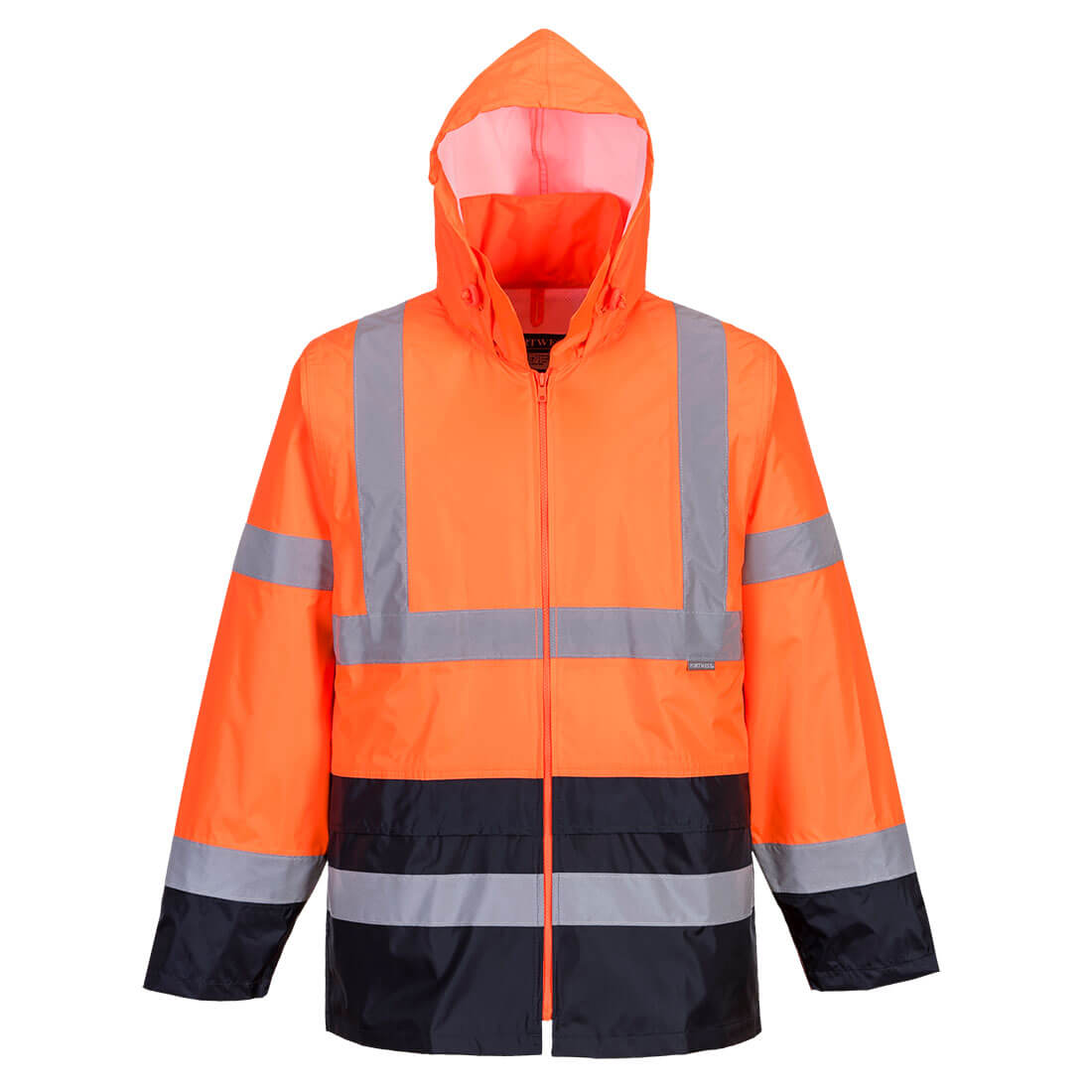 Portwest Hi-Vis Contrast Classic Rain Jacket - H443