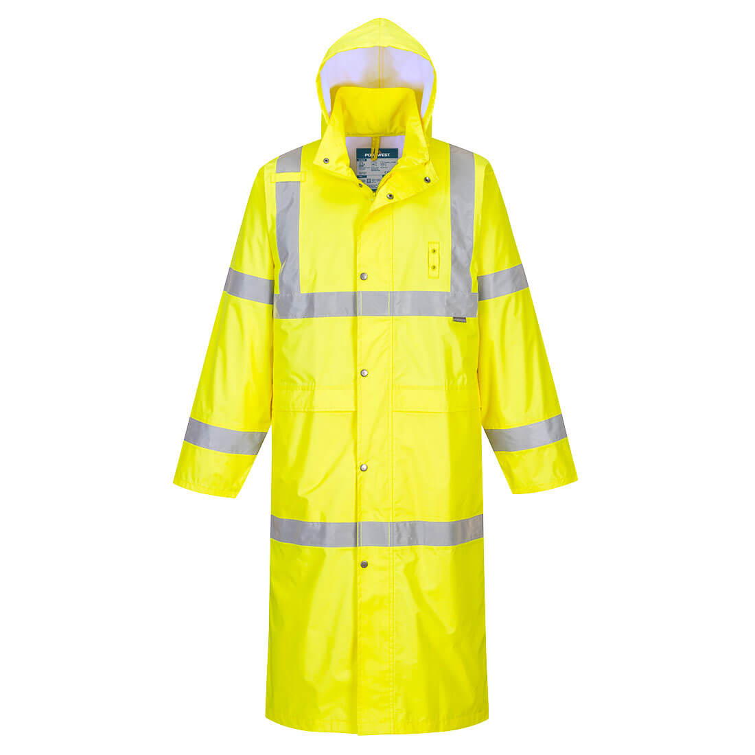 Portwest Hi-Vis Rain Coat 122cm - Yellow - H445YER