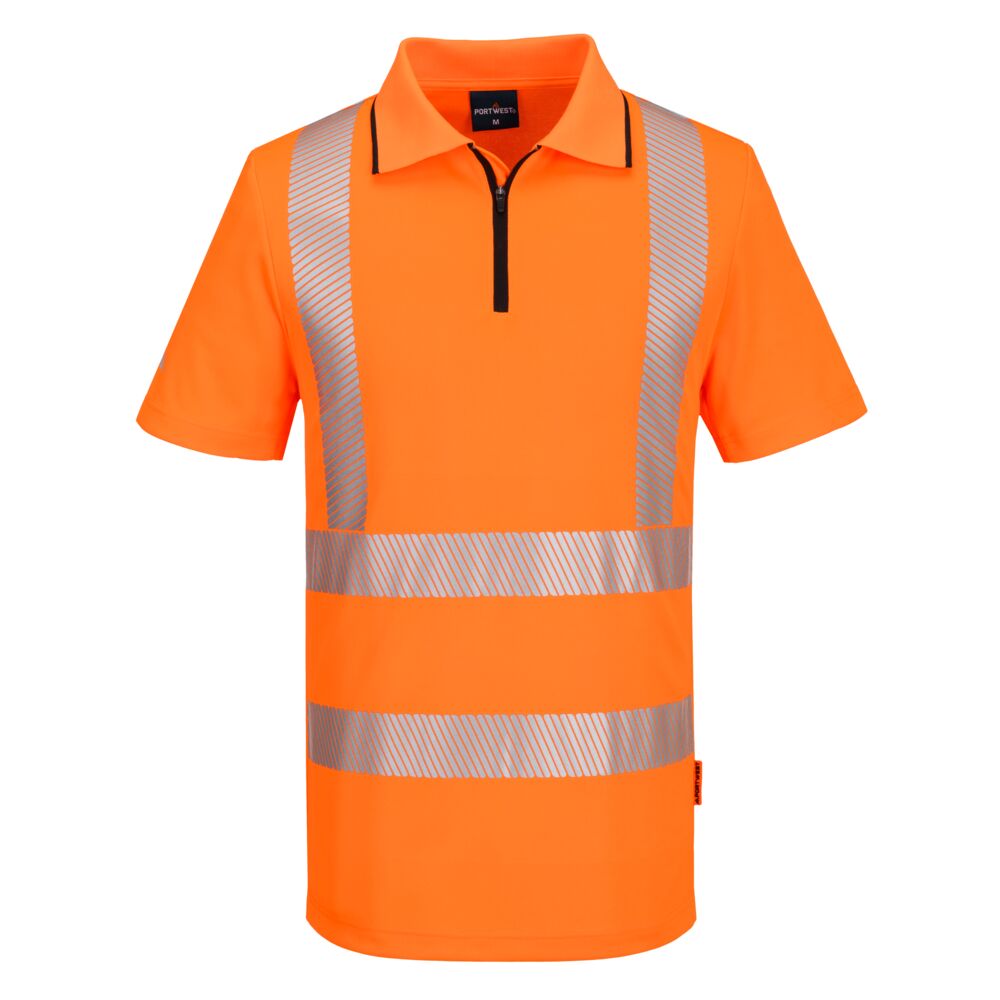 Portwest KX3 Sport Hi-Vis Zip Polo Shirt S/S - KX302
