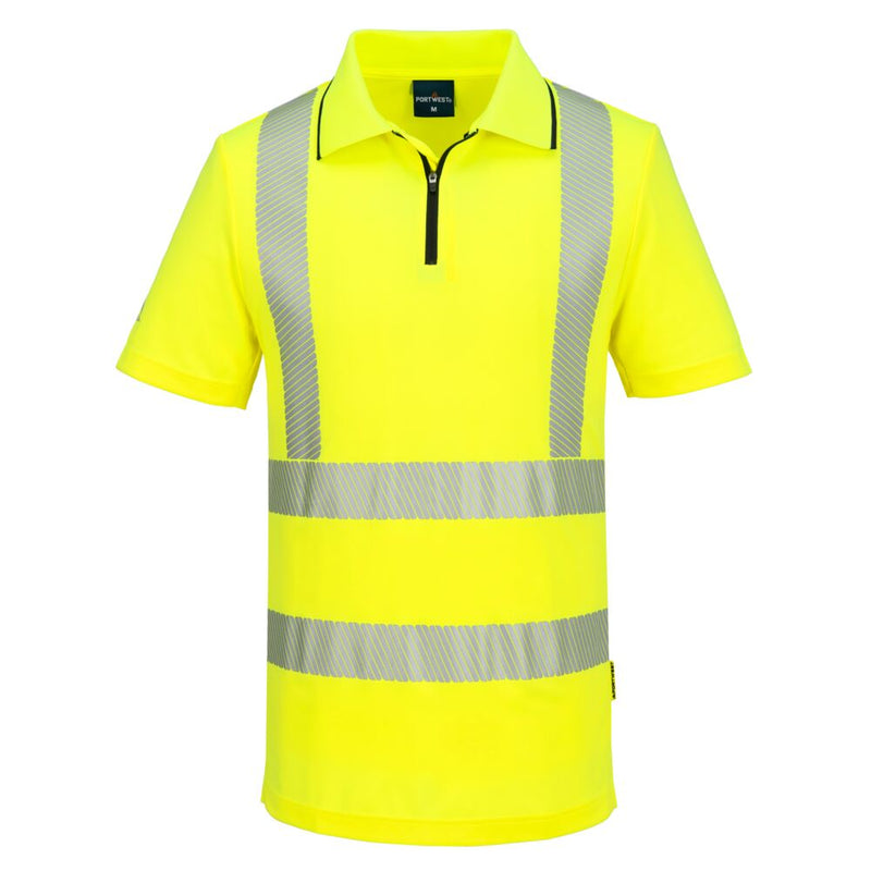 Portwest KX3 Sport Hi-Vis Zip Polo Shirt S/S - KX302