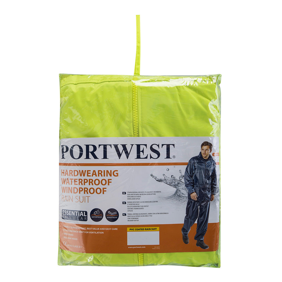 Portwest Essentials Rainsuit (2 Piece Suit) - L440