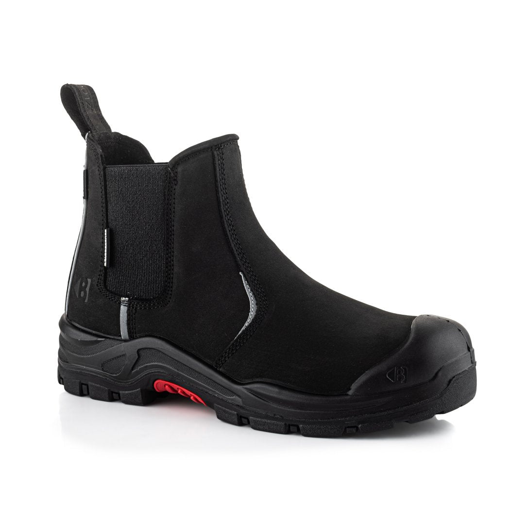 Buckbootz NKZ101 Black safety boots – detail view