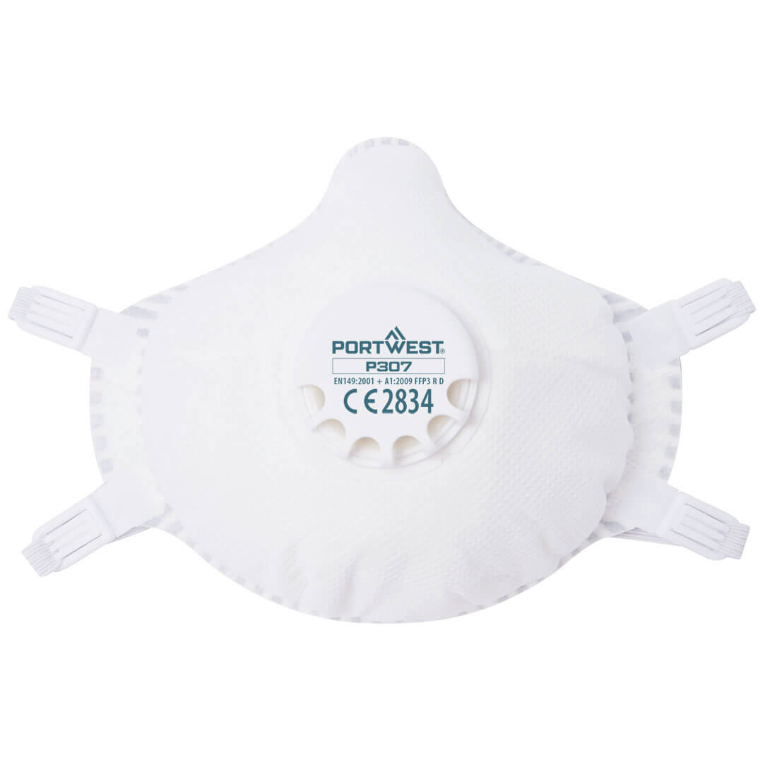 Portwest FFP3 Ultimate Reusable Compact Respirator (Pk5) - White - P307WHR