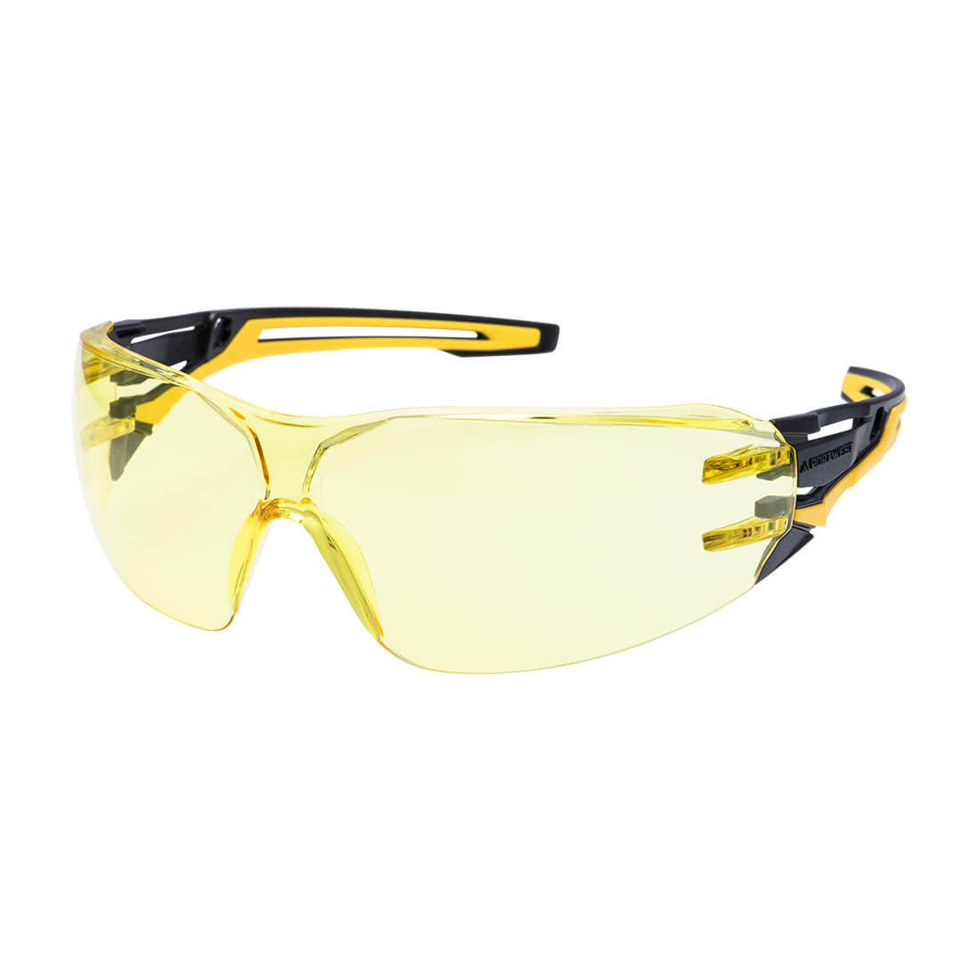 Portwest Anthracite Wraparound Safety Glasses - PR01