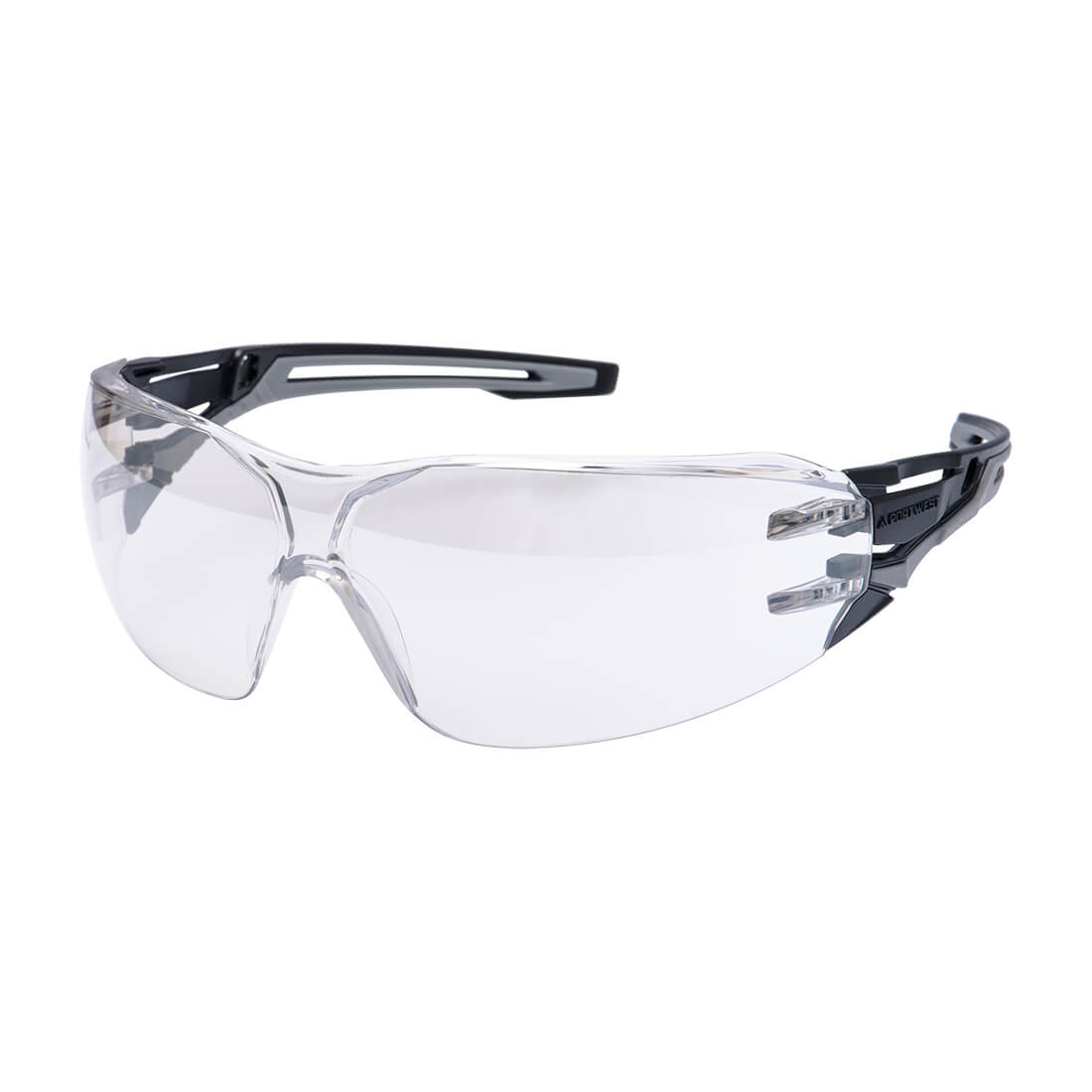 Portwest Anthracite Wraparound Safety Glasses - PR01