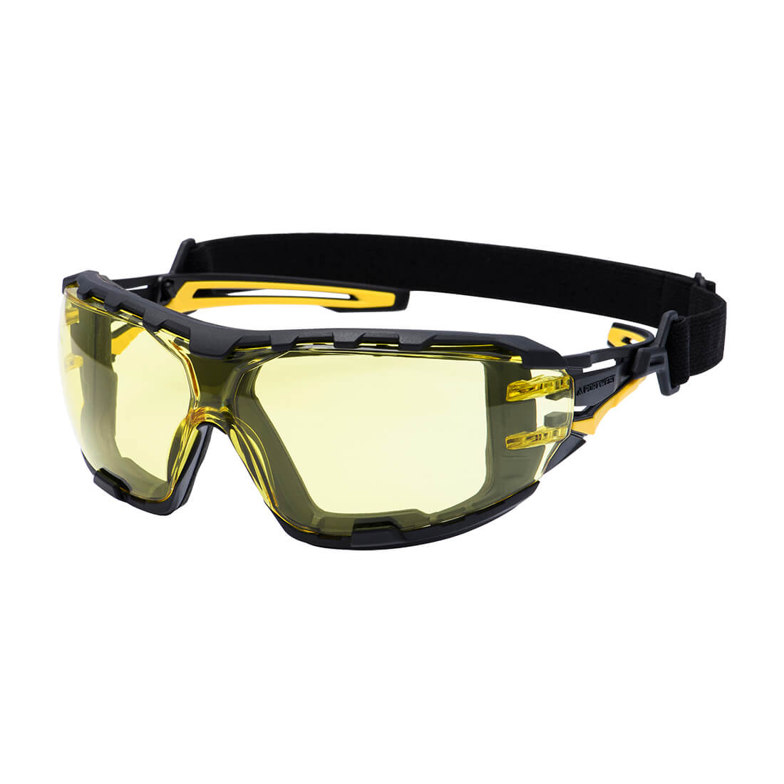Portwest Anthracite Wraparound Plus Safety Glasses - PR02